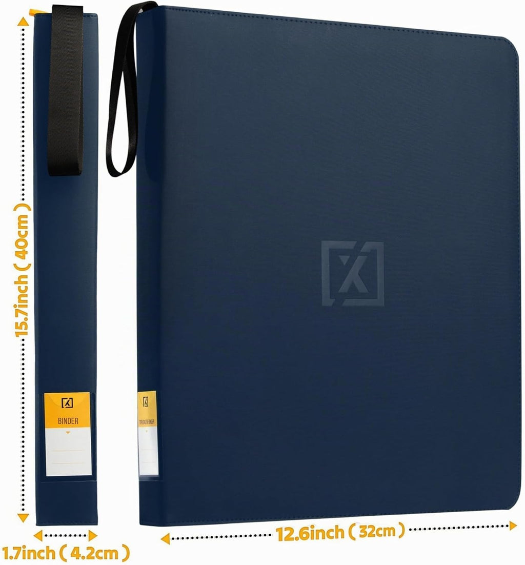 X PRO Carpeta de tarjetas de carga superior, compatible con fundas de tarjetas de carga superior, se adapta a 252 | 20 cargadores premium incluidos | páginas de doble cara sin anillo de 9 bolsillos | Almacenamiento para tarjetas TCG y tarjetas deportivas