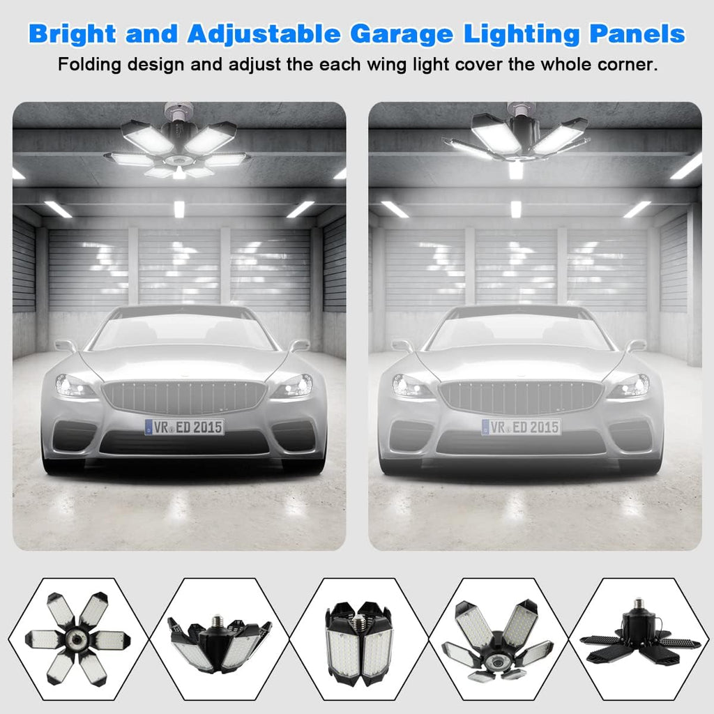 Lámpara Luces de garaje - 32000LM LED luces de techo de garaje 6500K luz
