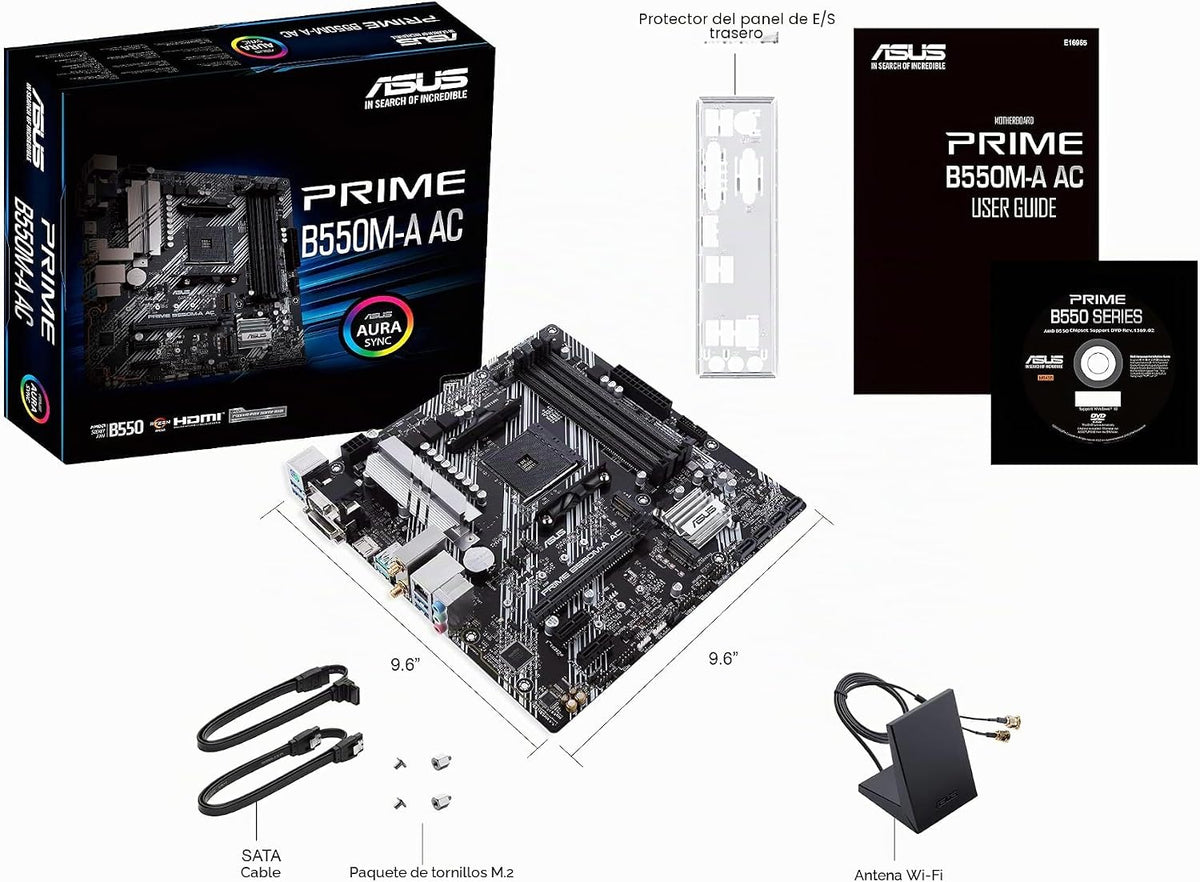 ASUS Prime B550M-A AC AMD AM4 (3ª generación Ryzen™) Placa base Mic...
