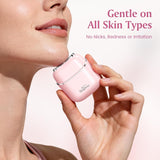 Brightup - Depilación facial para mujeres, afeitadora eléctrica sin...