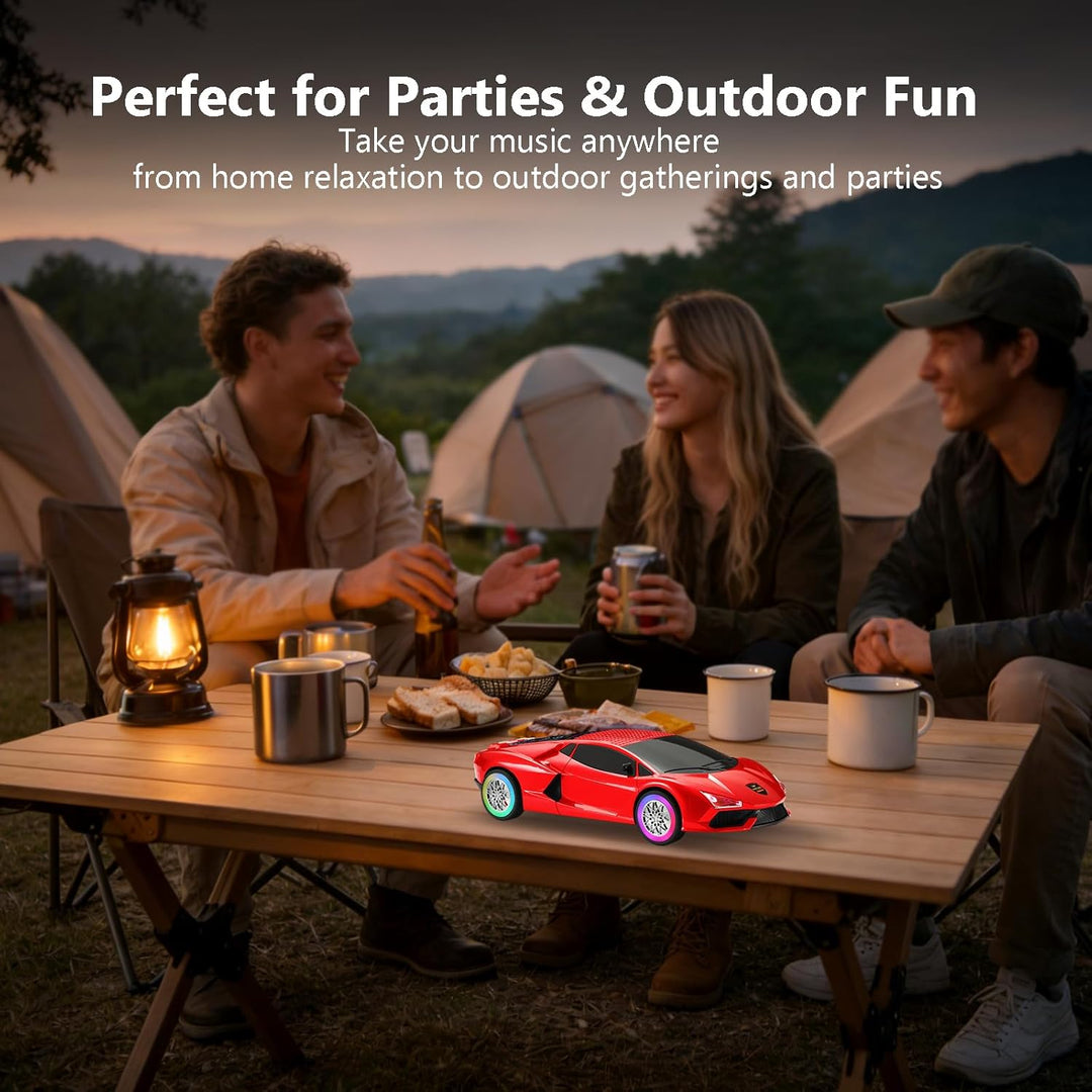 WSTER WS-690 Hypercar Altavoz Bluetooth portátil, control de luz LE...