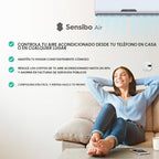Sensibo Air - Controlador de aire acondicionado inteligente. Certificado Apple HomeKit. Instalación en 60 segundos. Mantiene características de confort y ahorro de energía. Compatible con Google