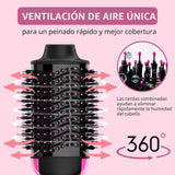 Cepillo secador de pelo de doble voltaje con estilizador antiencres...