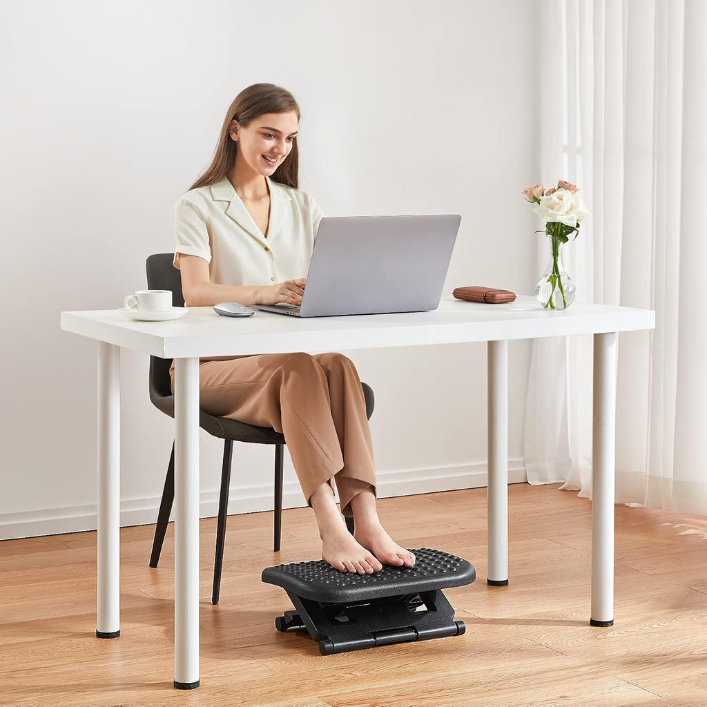 Lámpara HUANUO - Reposapiés para debajo del escritorio, reposapiés de masaje de 17.1 pulgadas, ajustable e inclinable