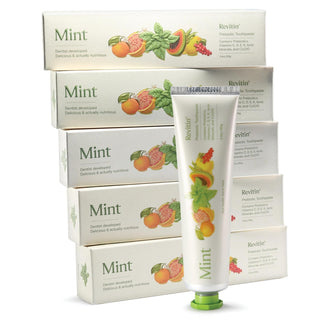 Revitin Pasta de dientes | Gel dental de menta prebiótico sin flúor...