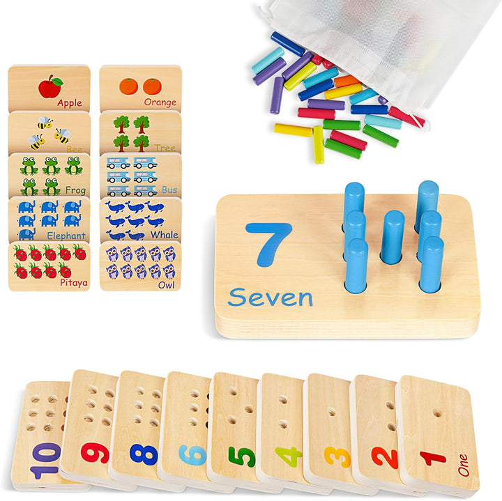 TOOKYLAND Tabla de Clavos Juguetes para Niños Pequeños, Juguetes de...