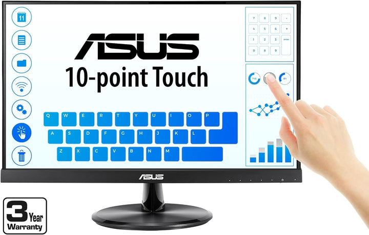 ASUS VT229H Monitor de 21.5" 1080P IPS de 10 puntos táctiles co...