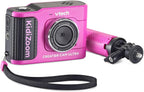 VTech KidiZoom Creator Cam Ultra - Cámara recargable con trípode, color rosa