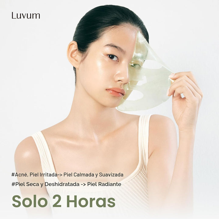 LUVUM Mascarilla calmante de gel de Cica, Centella, mascarilla de h...