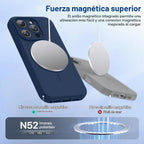 Miracase Funda de silicona y magnética para iPhone 15 Pro, azul oscuro
