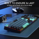 Redragon K582 SE - Teclado para juegos RGB con cable, teclado mecán...