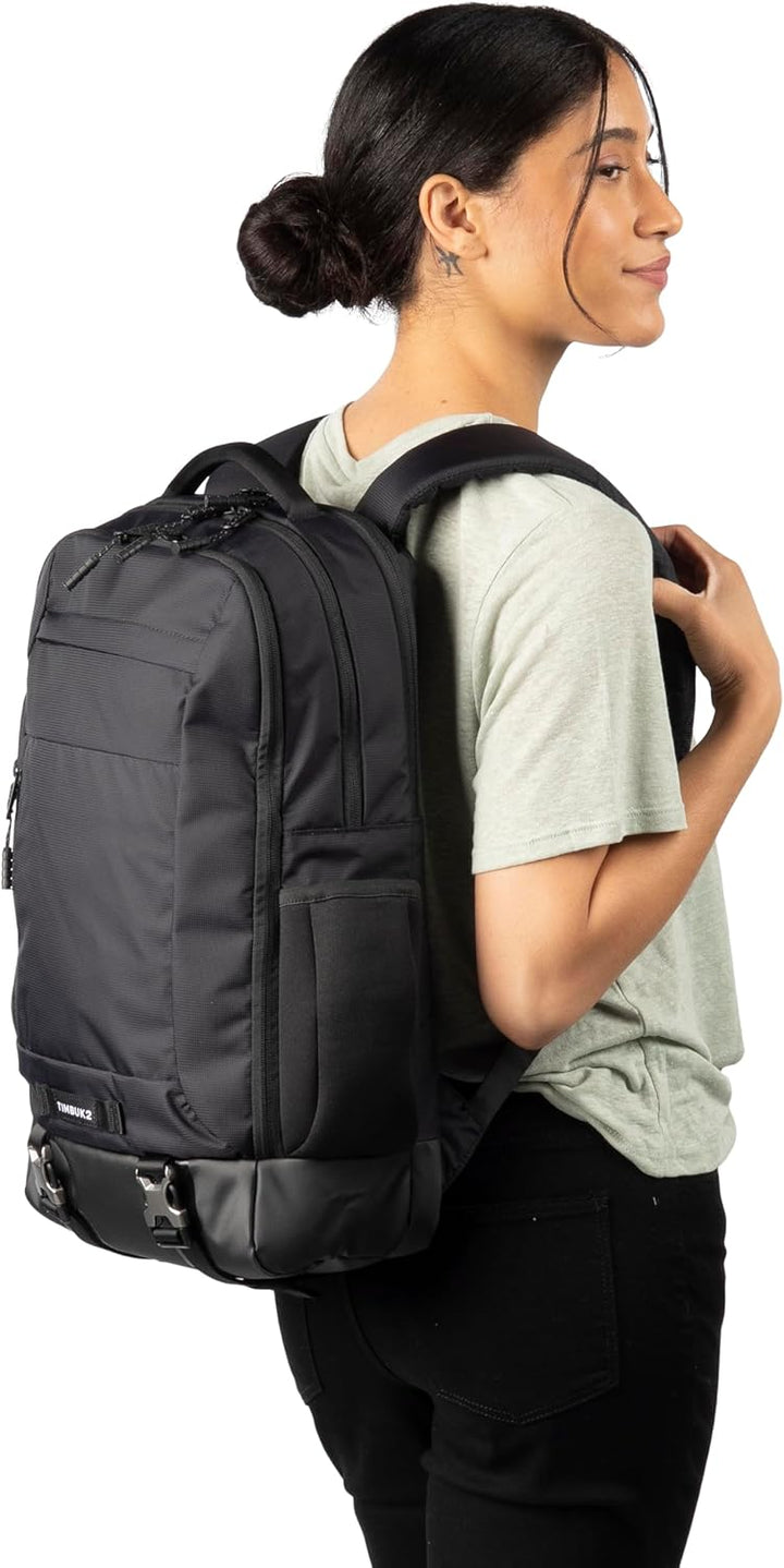 Timbuk2 Authority Mochila para laptop Deluxe, Eco Negro Deluxe