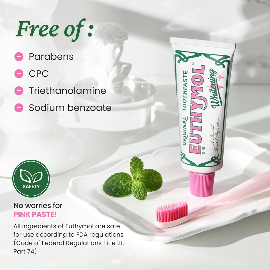 Euthymol - Pasta dental blanqueadora (110ml) - Eliminación de manch...