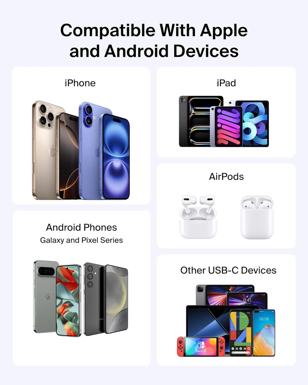 Belkin - Cargador portátil, batería de potencia USB-C delgada de 10...