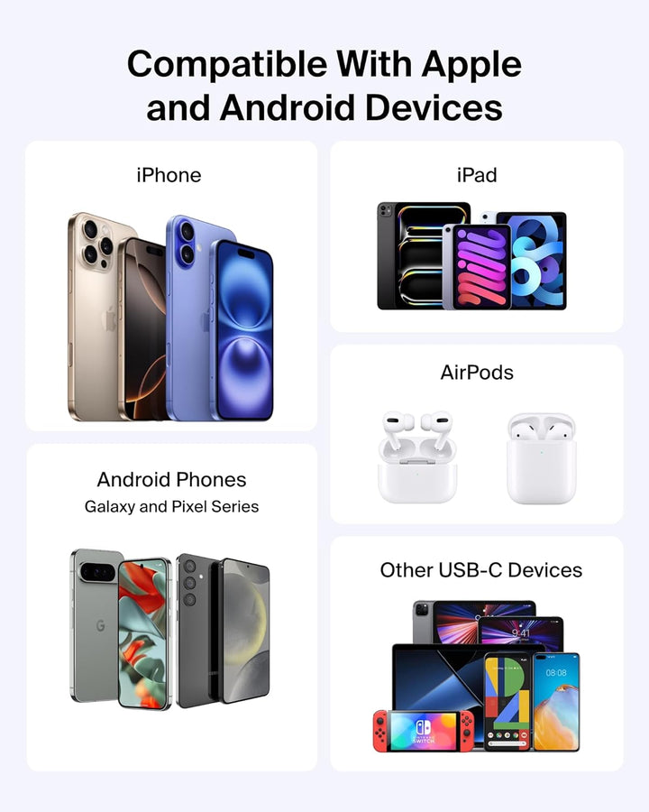 Belkin - Cargador portátil, batería de potencia USB-C delgada de 10...