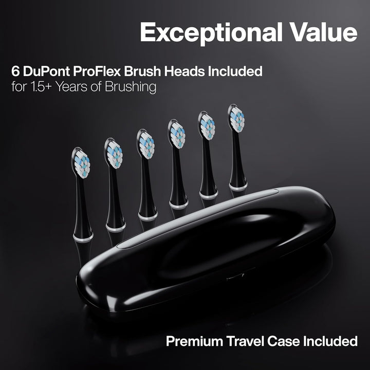 Aquasonic Black Series PRO - Cepillo de dientes eléctrico ultrablan...