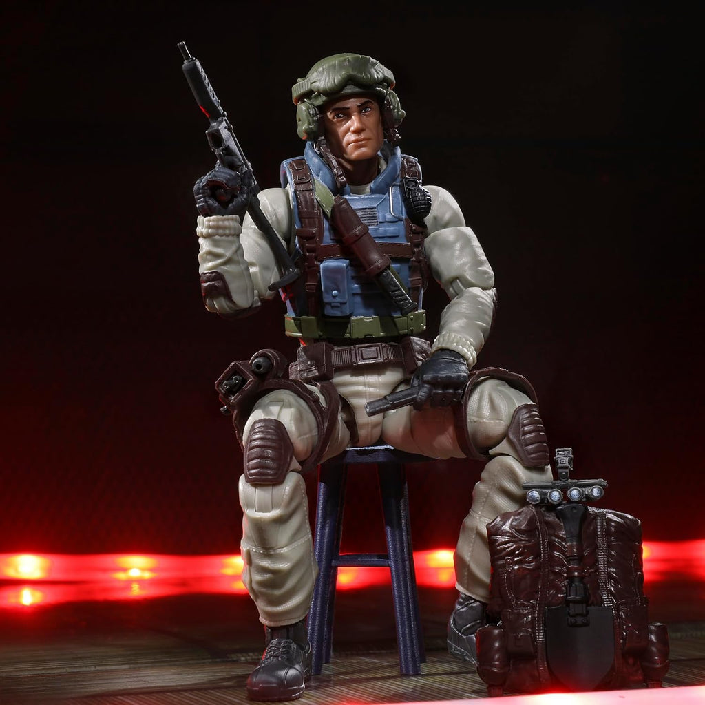 G.I. Joe Serie clasificada #115, Franklin Airborne Talltree, figura de acción coleccionable de 6 pulgadas con 10 accesorios