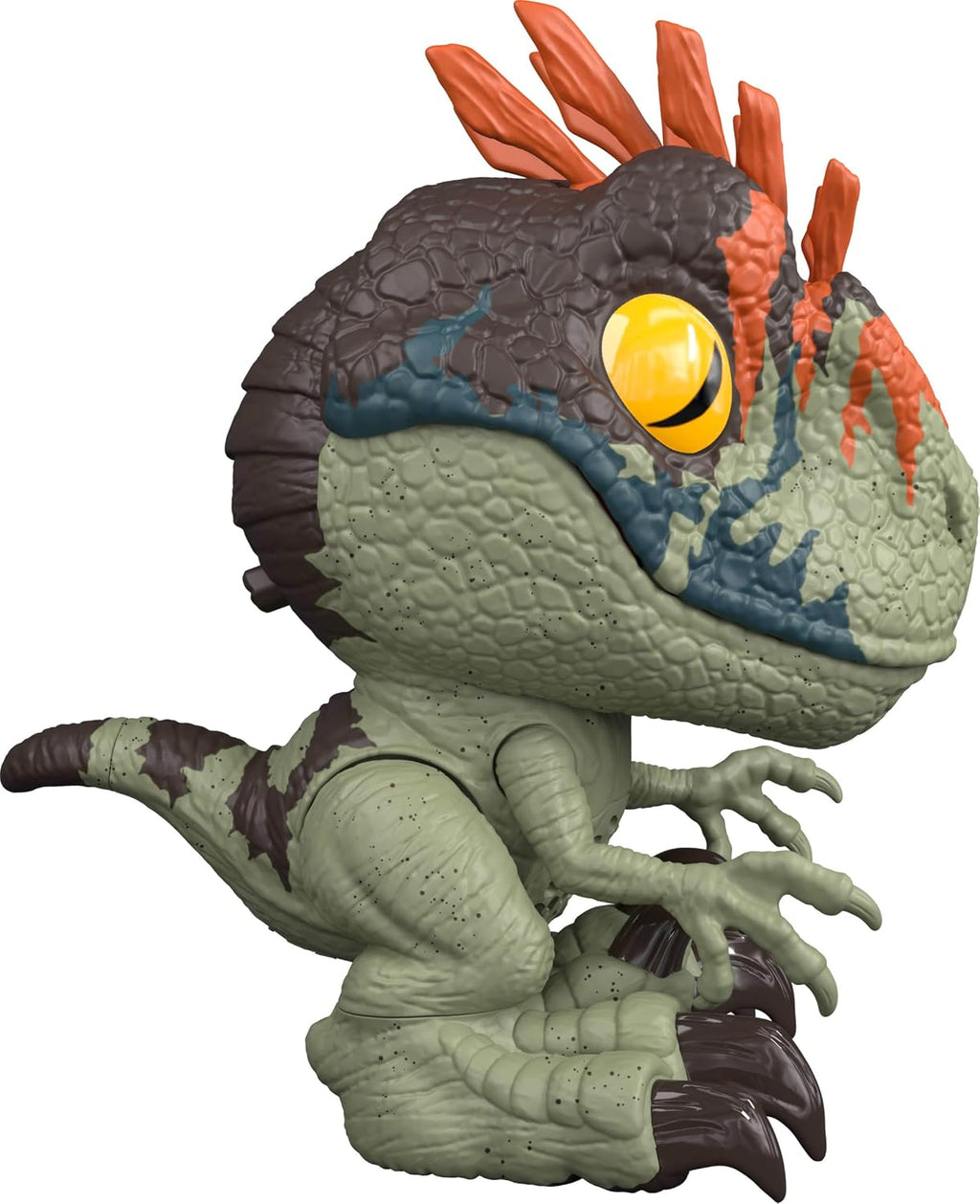 Mattel Jurassic World Rebirth - Figura de velociraptor feroz