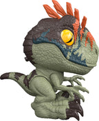 Mattel Jurassic World Rebirth - Figura de velociraptor feroz
