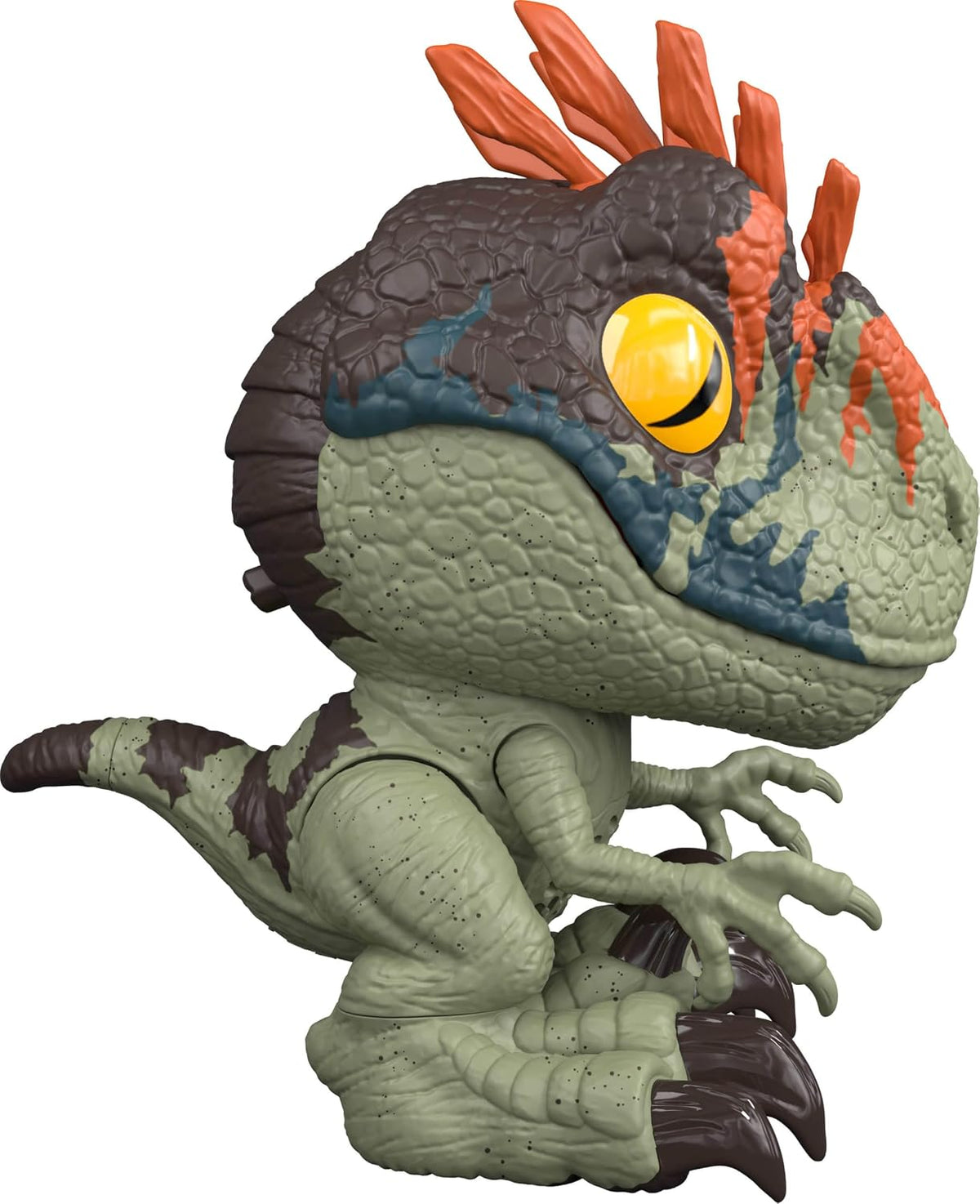 Mattel Jurassic World Rebirth - Figura de velociraptor feroz