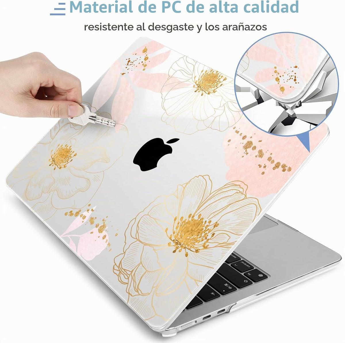 MEEgoodo Funda para MacBook Air M5\/M4\/M3\/M2 de 13 pulgadas 2026...
