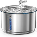Fuente de Agua para Gatos NPET Acero Inoxidable 1Gal/135oz Fuente Automática para Mascotas