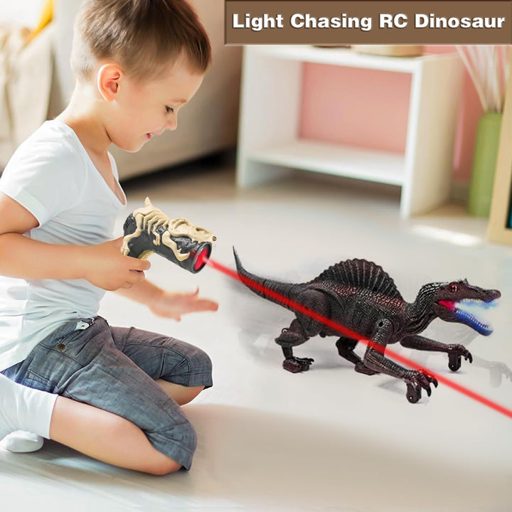 Juguetes de dinosaurio mejorados para niños de 3 a 7 años, Spinosau...