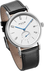 FEICE Relojes para hombre Bauhaus Design Reloj automático impermeable cristal de zafiro analógico relojes mecánicos para hombres mujeres unisex -FM201, Negro_d, Mecánico, reloj automático