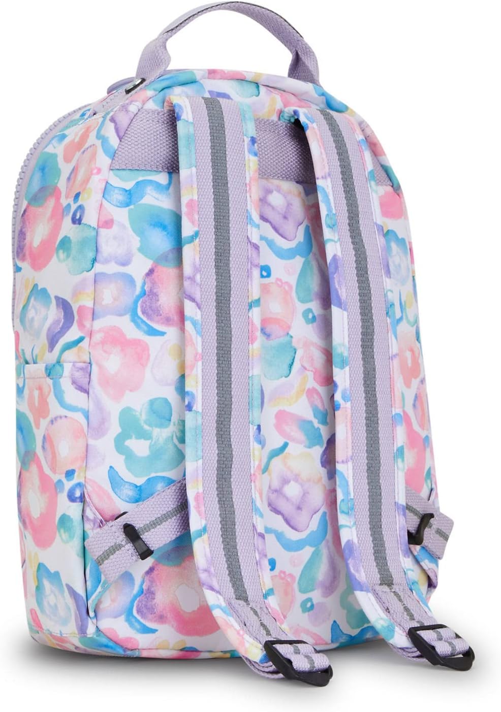 Kipling Seúl - Mochila pequeña para tableta, diseño de flores acuát...