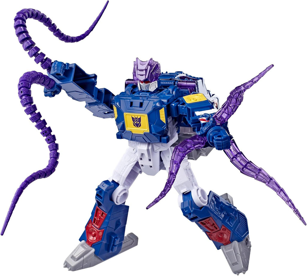 Transformers CYBERWORLD Soundwave Deep Sea Explorer, Energon Surge | Figura de acción de 9 pulgadas con cambio rápido al modo submarino | Juguetes robot para niños mayores de 6 años