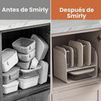 SMIRLY Recipientes de vidrio para almacenamiento de alimentos con tapas y