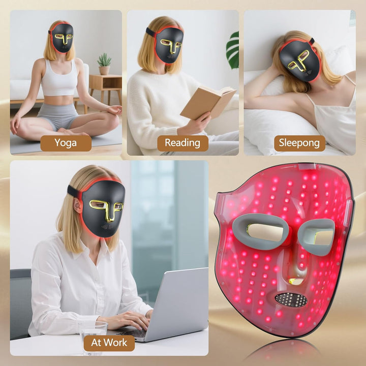 Kelyoo Terapia de luz roja para mascarilla facial \u2013 Terapia de...