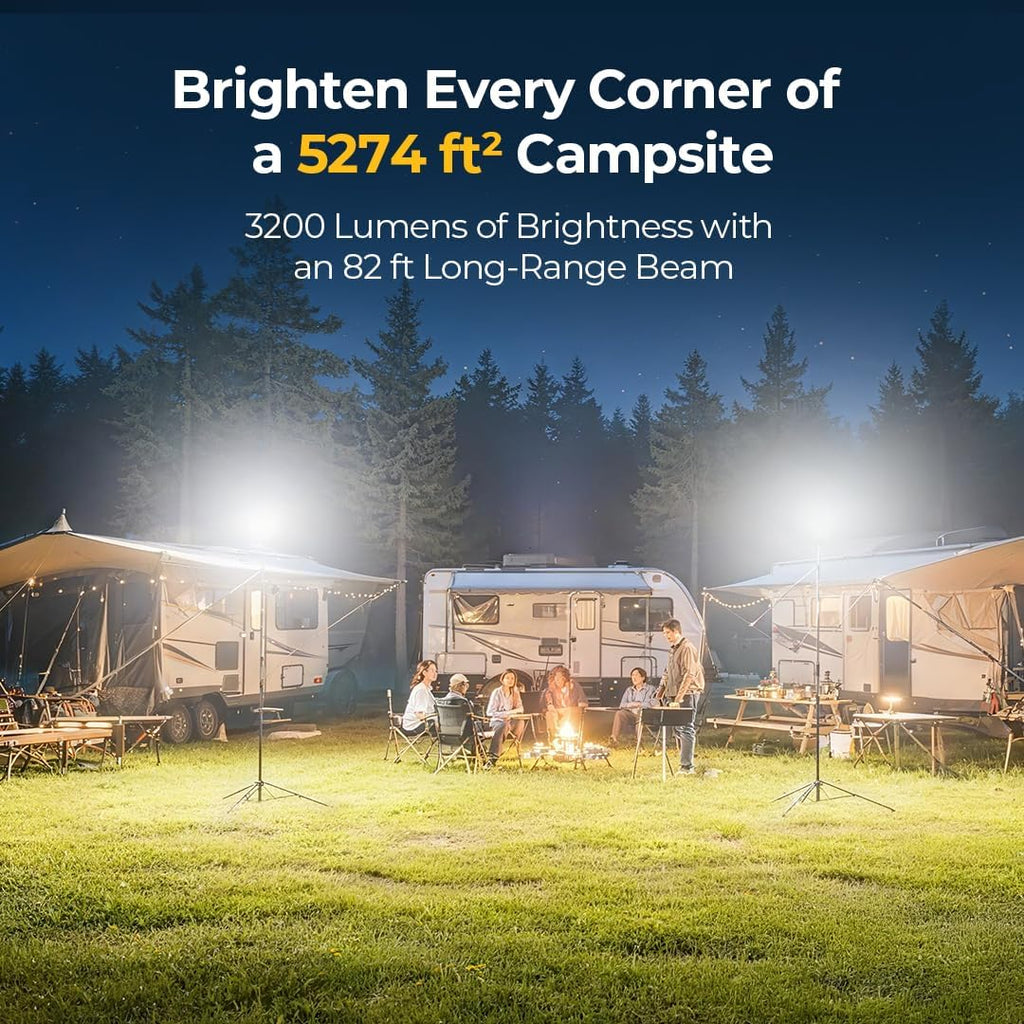 Lámpara BougeRV - Luz telescópica para acampar CL03, linterna de campamento
