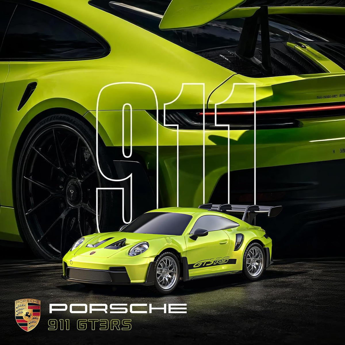 1:24 Coche de Control Remoto Porsche (911 GT3 RS - Verde)