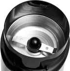 Amazon Basics Molinillo de café eléctrico rápido para uso doméstico, molinillo de granos de café y especias fácil de usar con cuchillas de acero inoxidable de alta resistencia