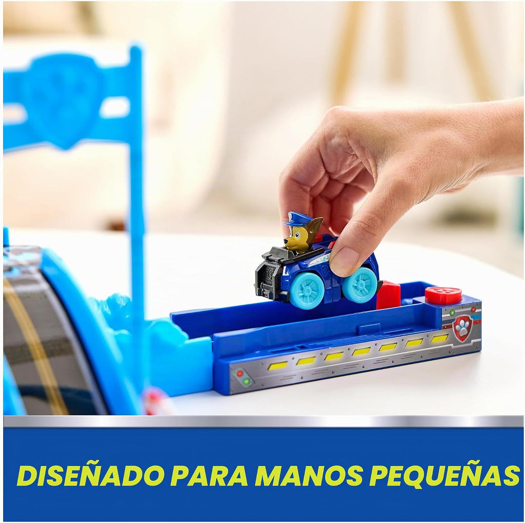 PAW Patrol Pup Squad Track Set Looping Playset y vehículo de juguete