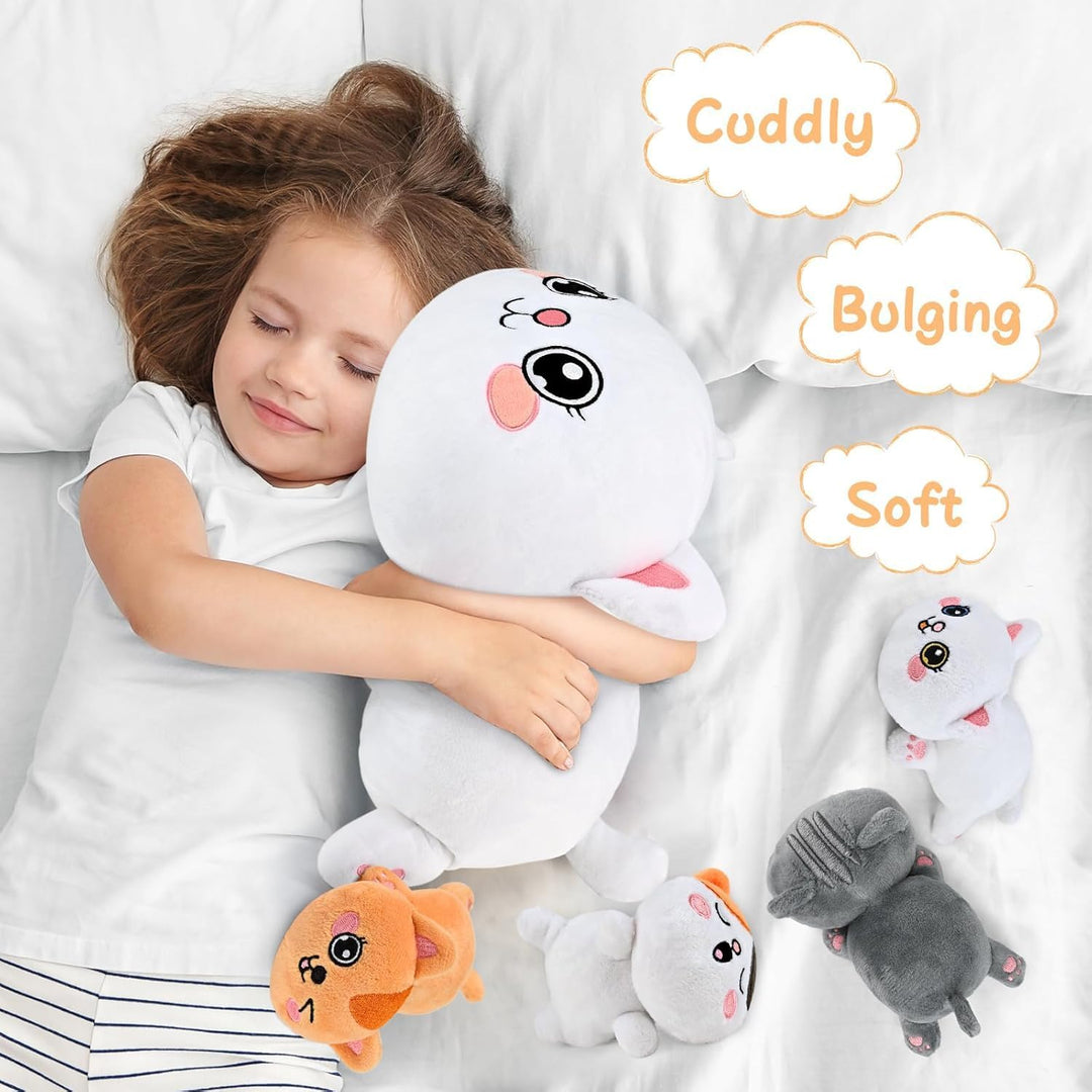 KMUYSL Juguetes de Peluche de Gatos para Niños de 0, 1, 2, 3, 4, 5,...