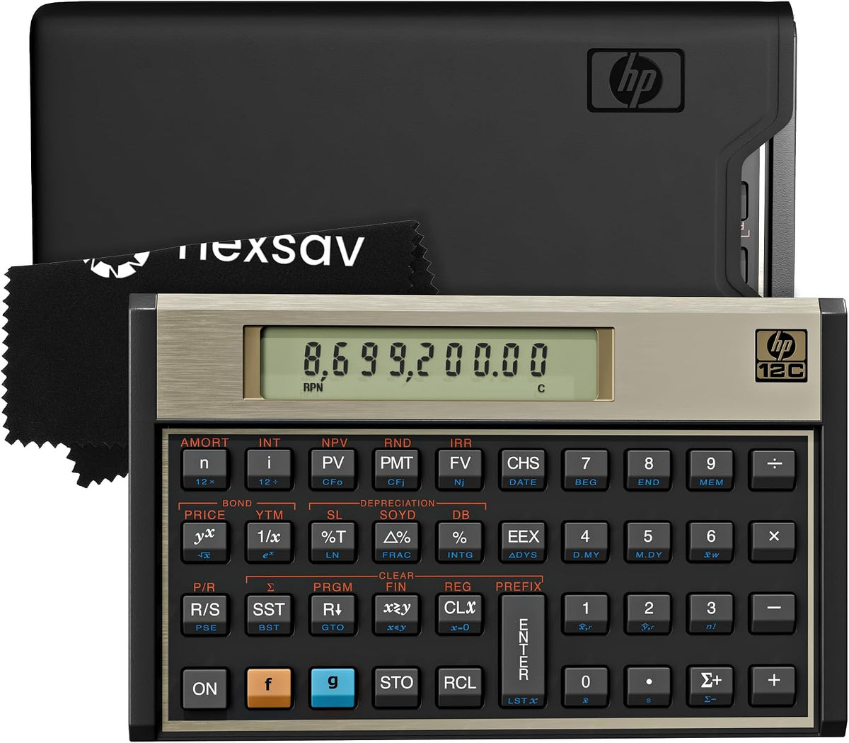 HP Calculadora financiera 12C - Más de 120 funciones: TVM, NPV, IRR