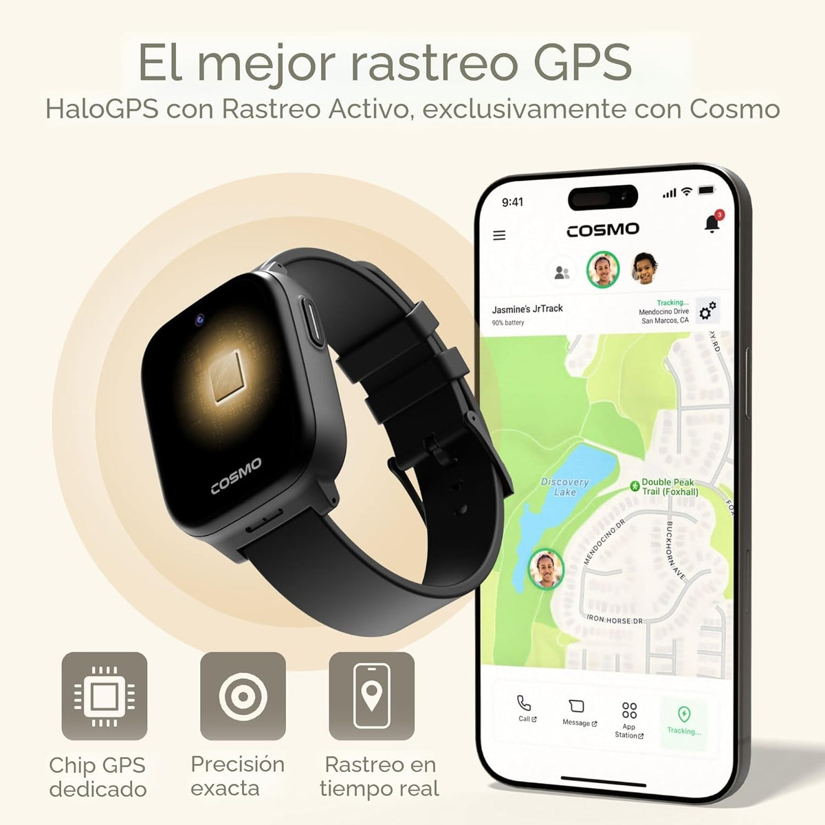 JrTrack 5 Kids Smart Watch de Cosmo El mejor reloj de