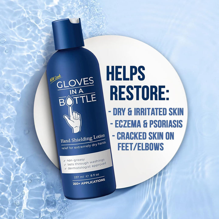 Paquete de 6 lociones protectoras Gloves In A Bottle con dispensado...