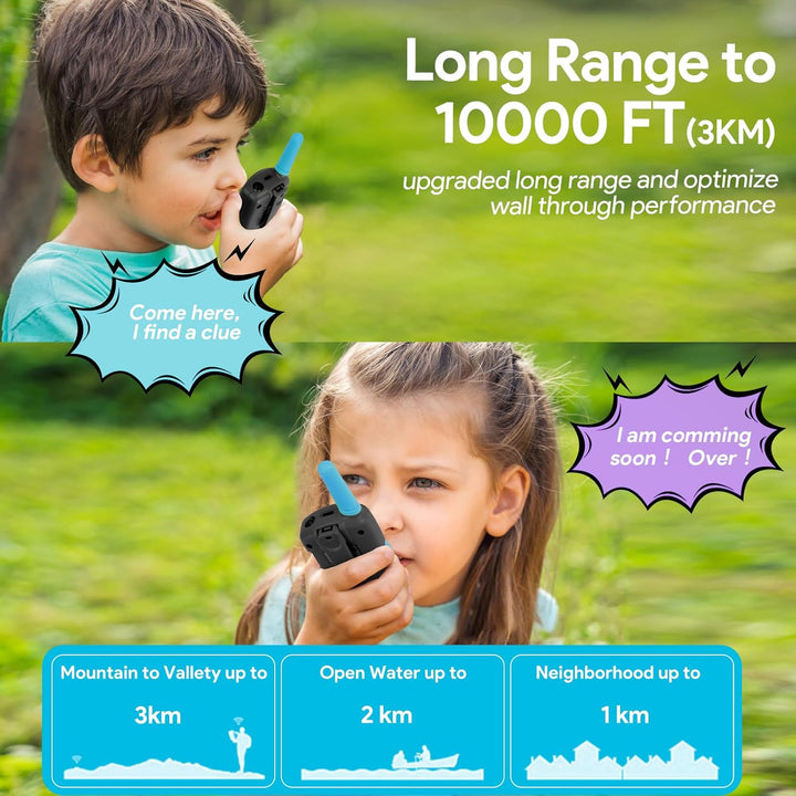 Vvinca Walkie Talkies - Juguetes para edades de 5 a 7 años, regalos...