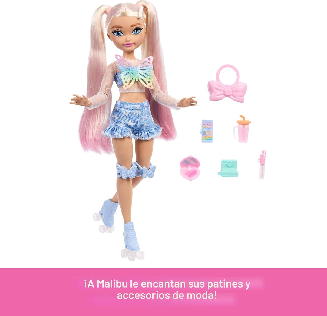 Muñeca Barbie Dream Besties y Accesorios, Muñeca Barbie "Malibu...