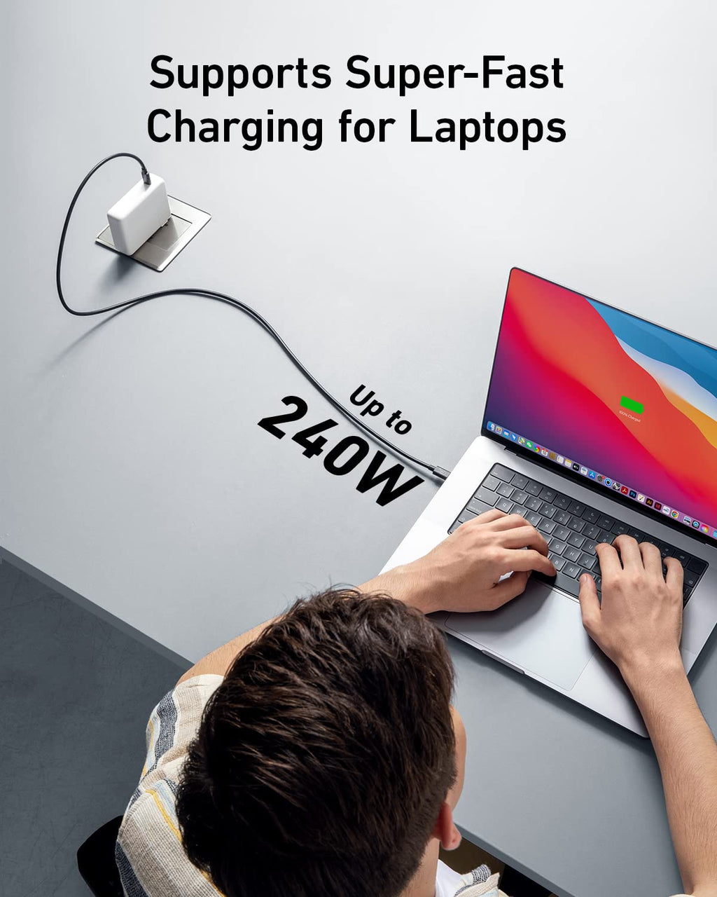 Anker USB C Cable, 40 Gbps USB 4 Data Cable,compatible con Thunderbolt 4/3