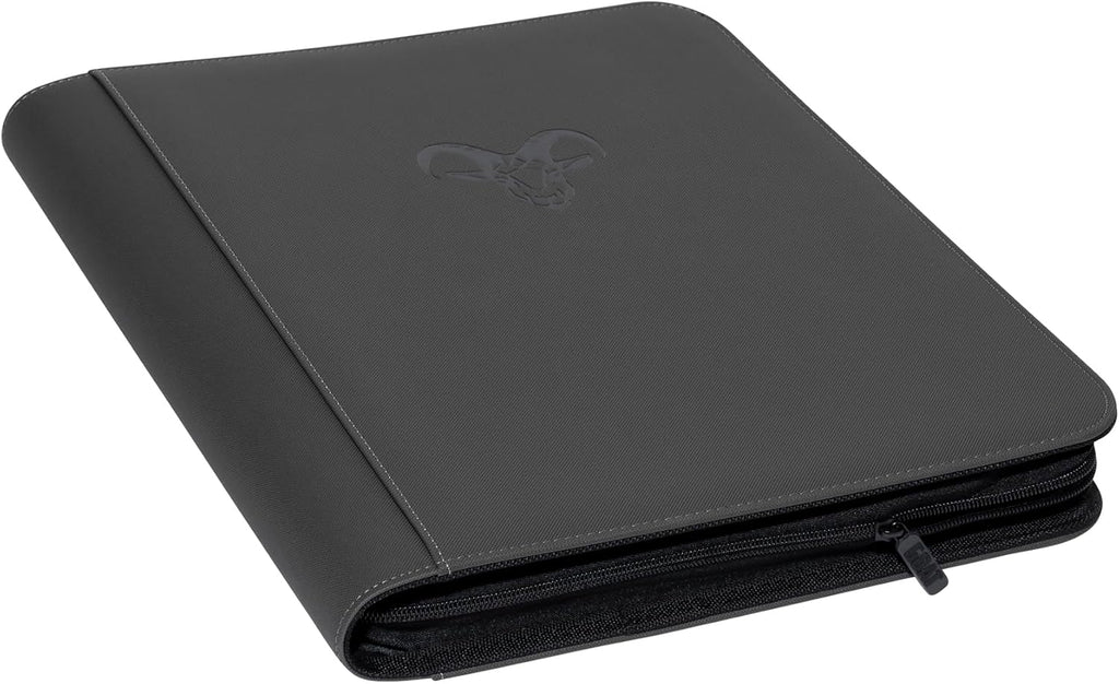 Goat Armor 9 Pocket Toploader Binder Hold 252 Trading Cards | Gris carbón