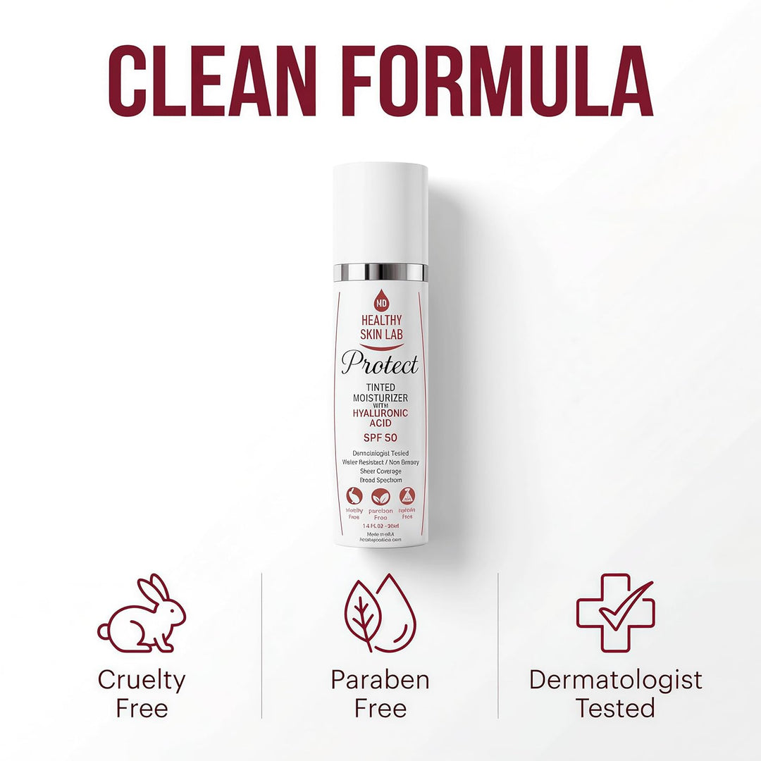 Healthy Skin Lab Protect - Hidratante tintado y protector solar min...