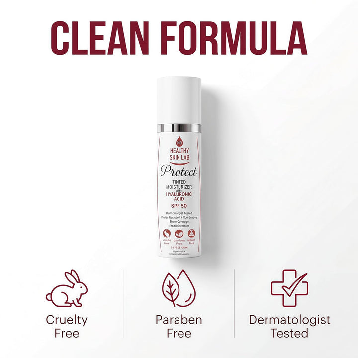Healthy Skin Lab Protect - Hidratante tintado y protector solar min...