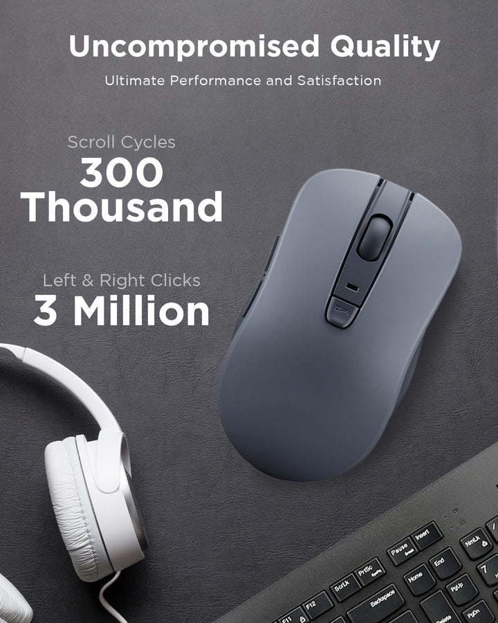 Lenovo Ratón Silencioso Bluetooth (WL300) - Ratón de Computadora de...