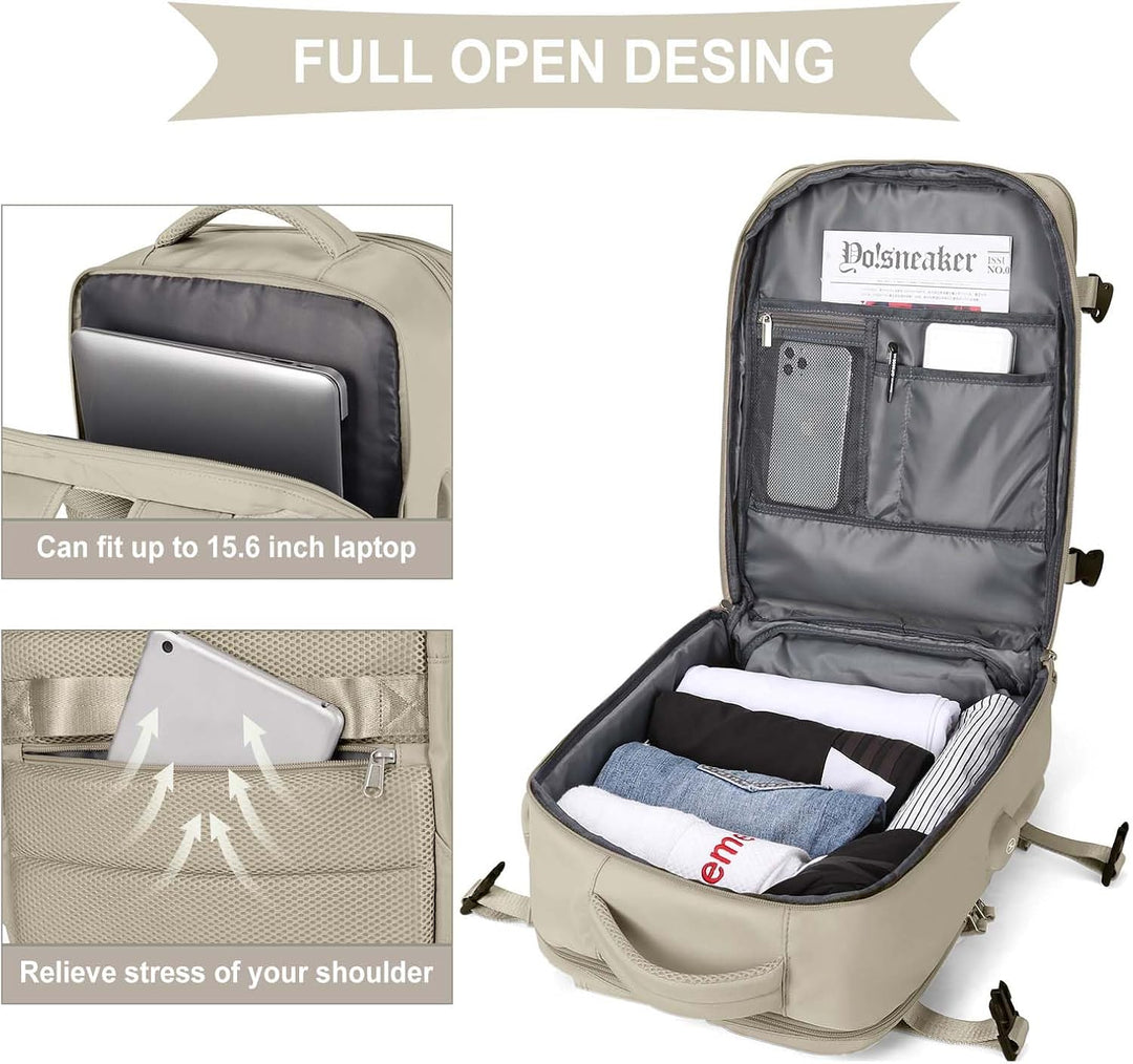 coowoz Mochila de mano para mujeres y hombres, mochila de viaje apr...