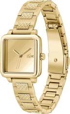 Lacoste. 12.12 Leap Reloj de cuarzo para mujer - 3 manecillas - Caja con forma cuadrada - Esfera espejada - Brazalete de eslabones - Reloj sofisticado - Regalo para ella - 26 mm