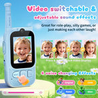 Walkie Talkies de video para niños, paquete de 2 unidades Facetime Wakey